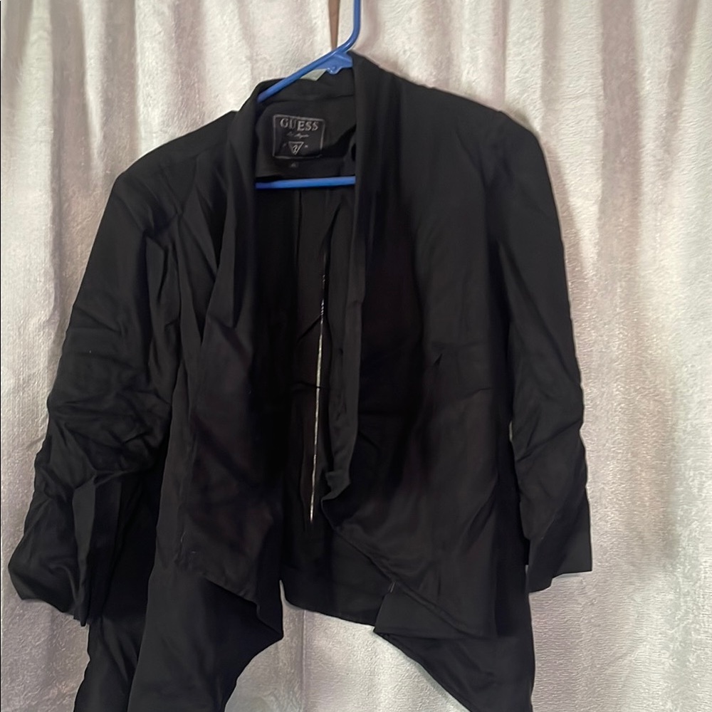 Guess Black Blazer with 3/4 Sleeves